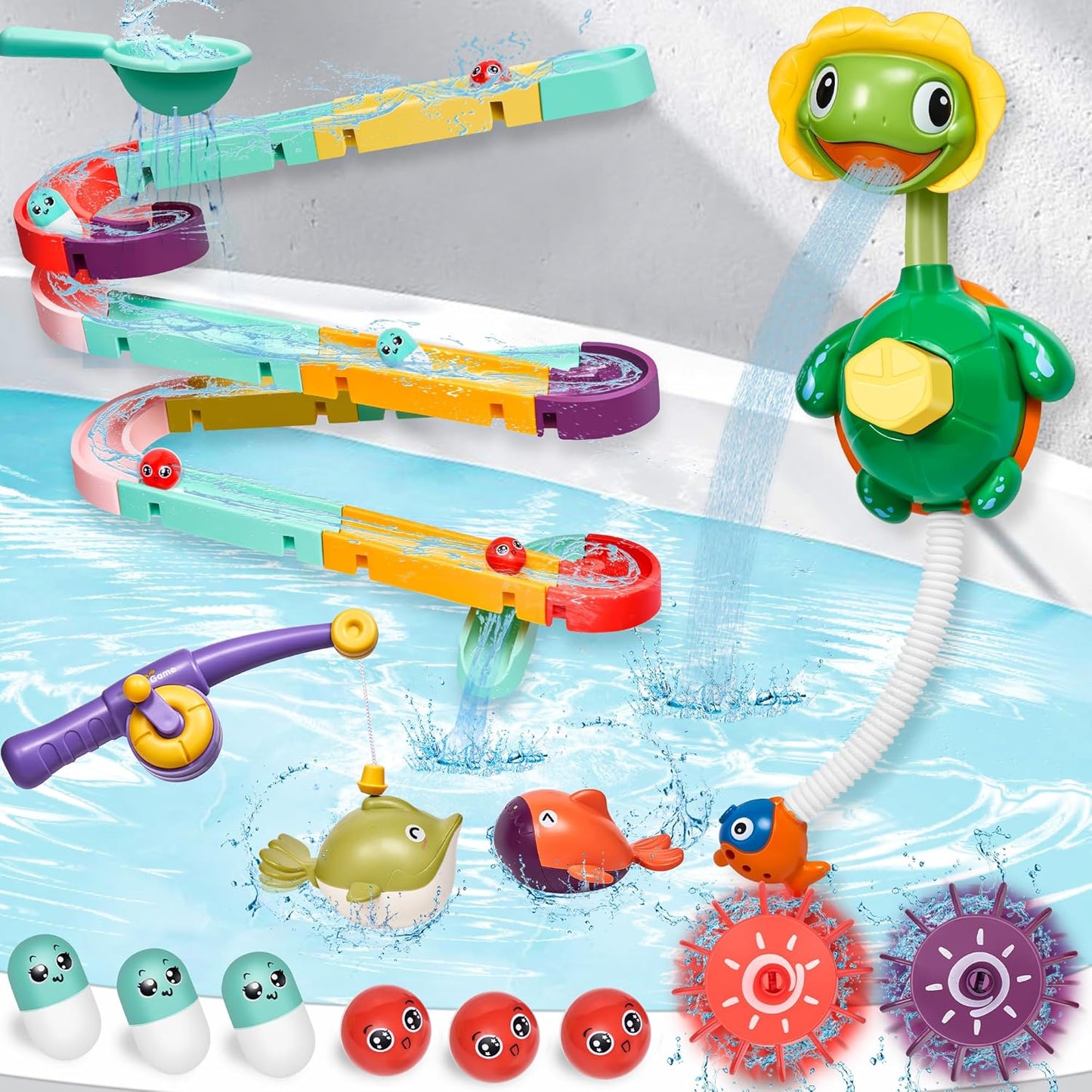 Bath Toys for Toddlers - Fun Bathtub Toy Fishing Game