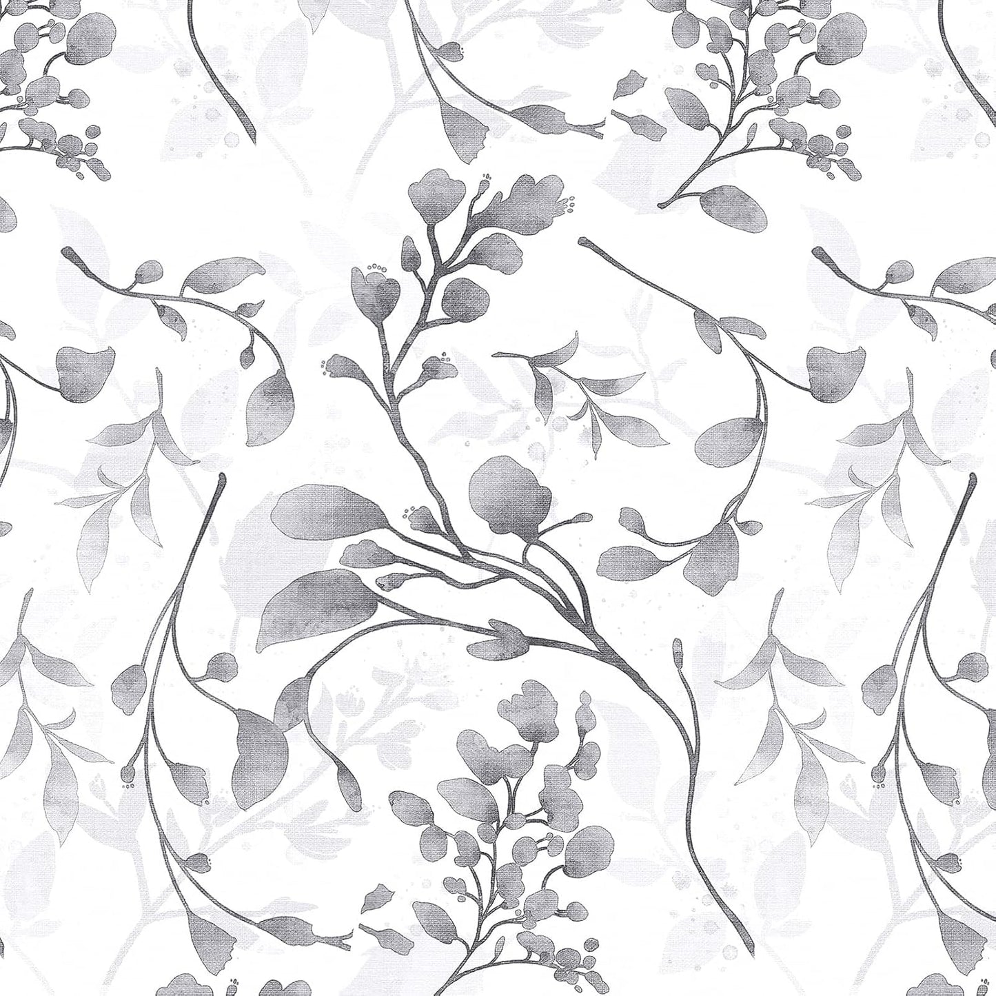 Gray Floral Peel and Stick Wallpaper for Elegant Home Decor