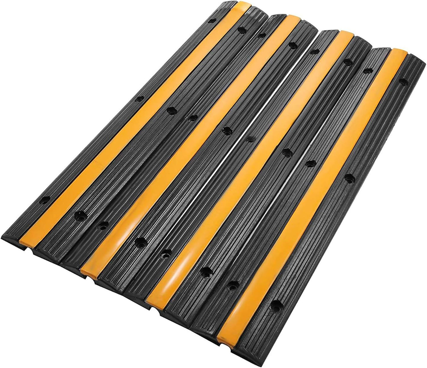 Reliancer 4 Pack Heavy Duty Cable Protector Ramp for Safety