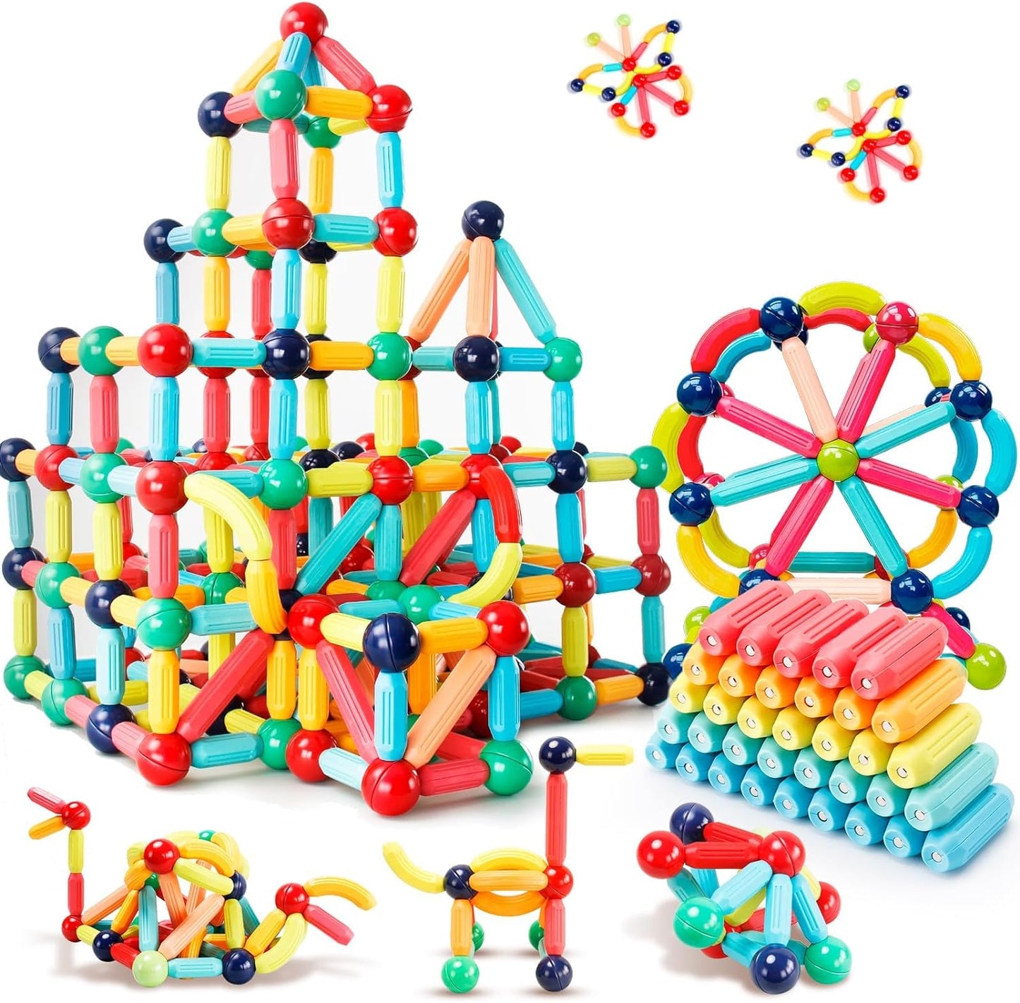 Magnetic Building Blocks for Kids - Educational Fun!