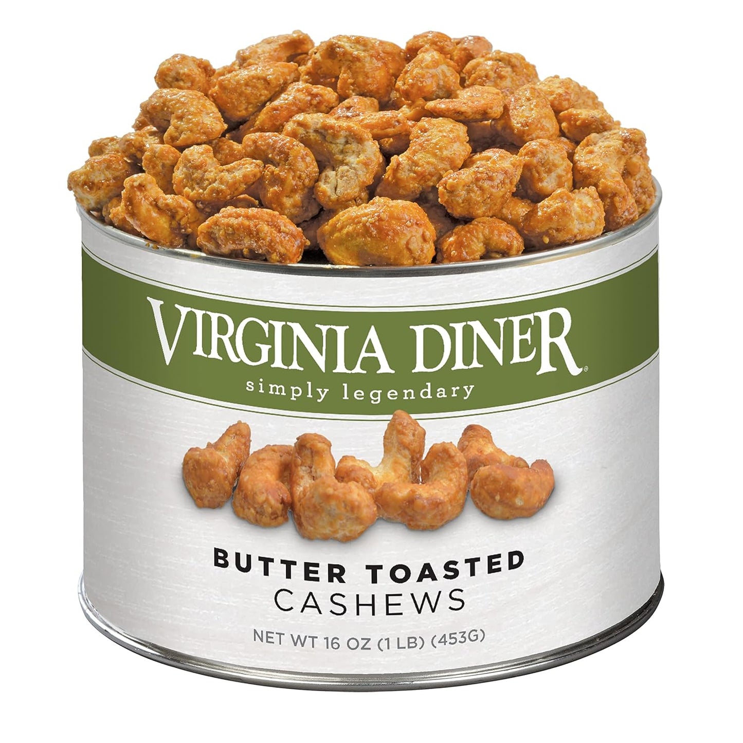 Gourmet Natural Butter Toasted Cashews in Resealable Tin