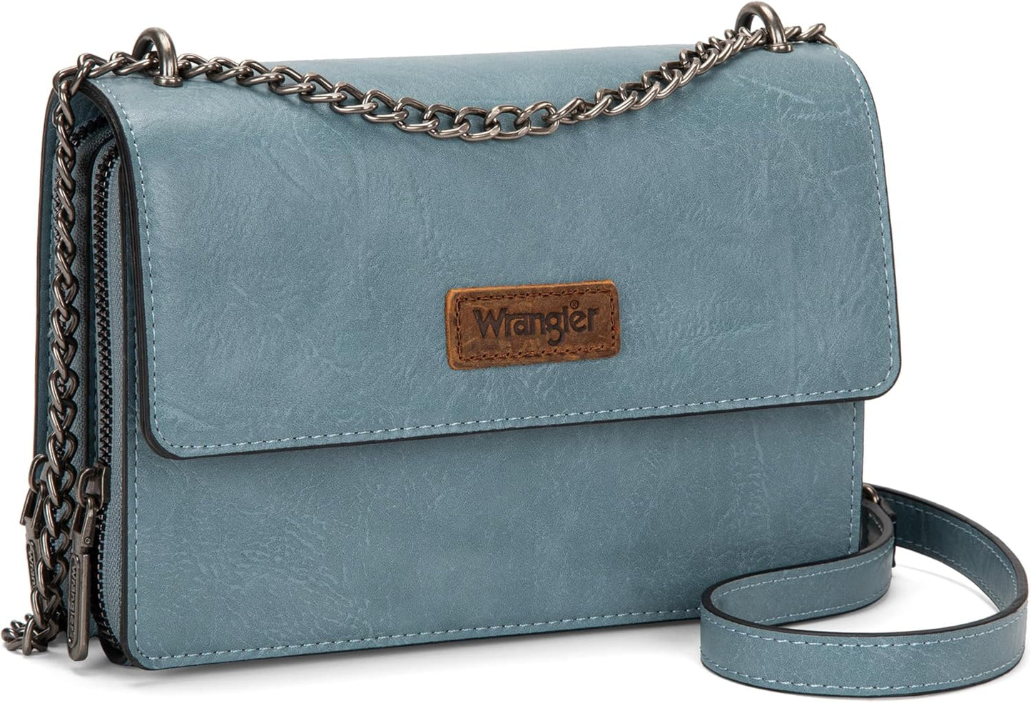 Wrangler Flap Crossbody Purse for Women - Vintage Style Handbag