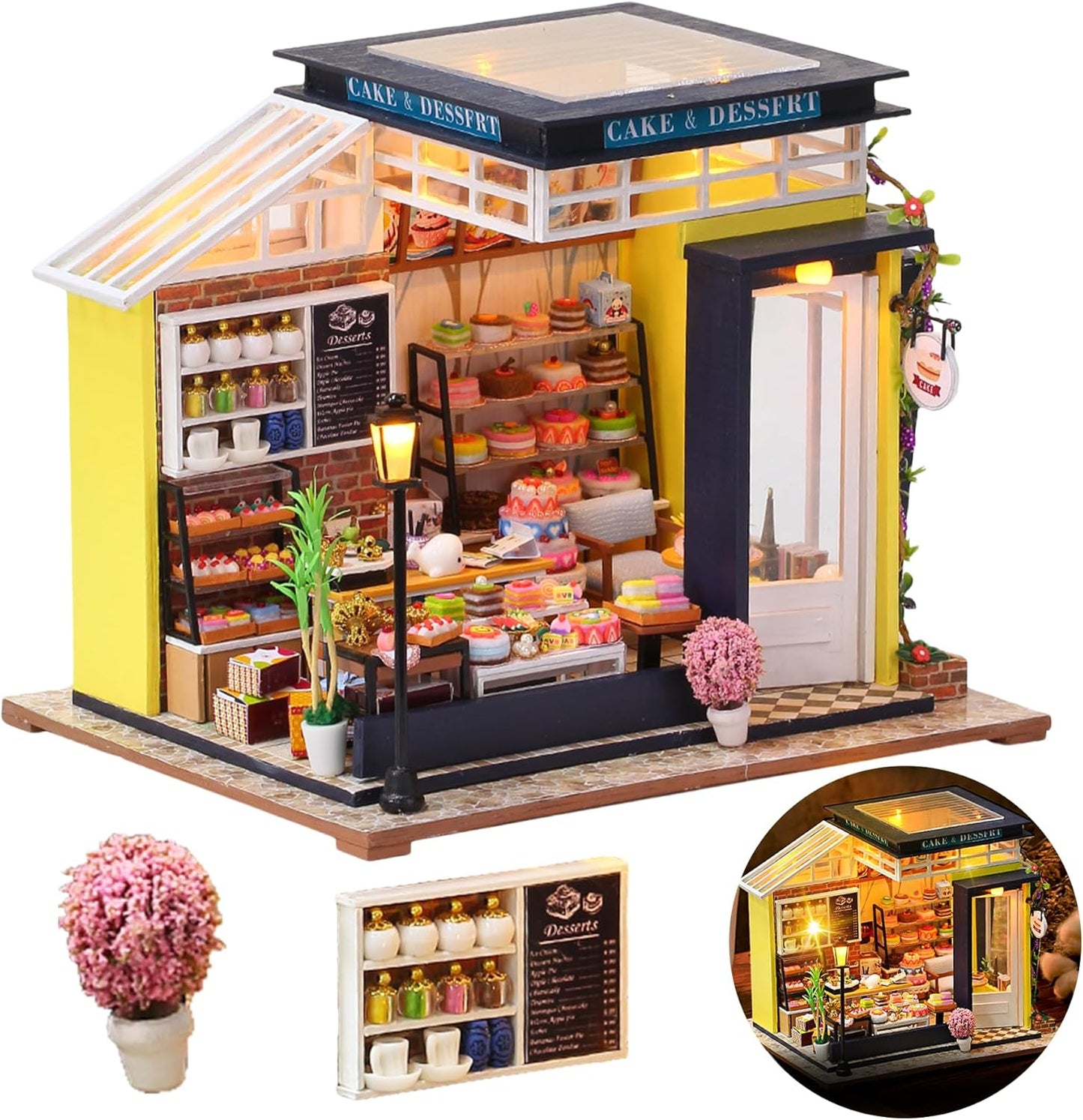 DIY Miniature House Kit for Adults - Create Your Own Bakery