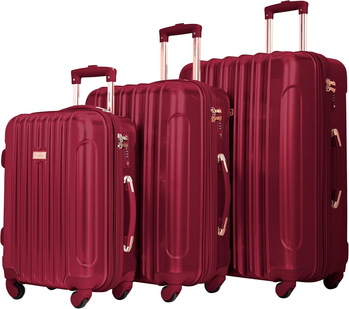 kensie Women's Alma Hardside Spinner Luggage Set for Travelers