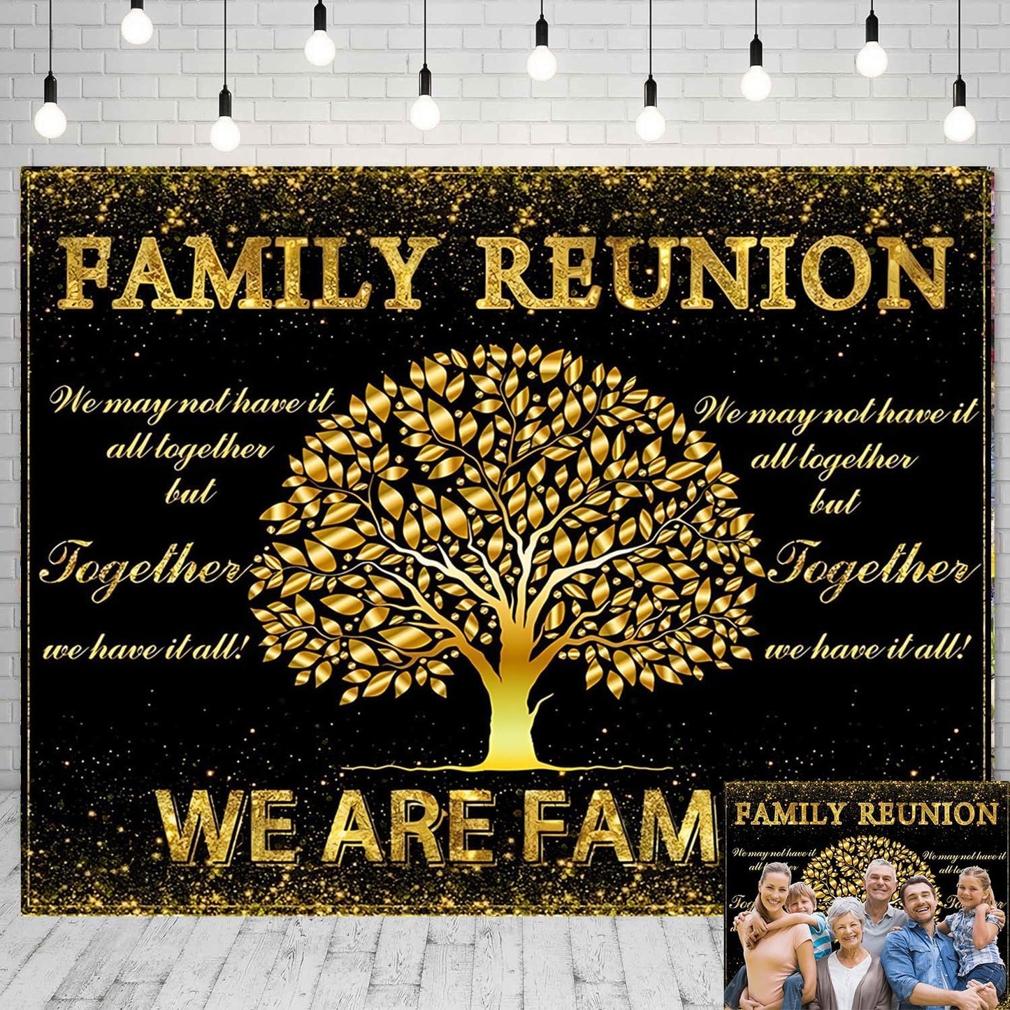 Family Reunion Backdrop 10x8ft for Memorable Gatherings