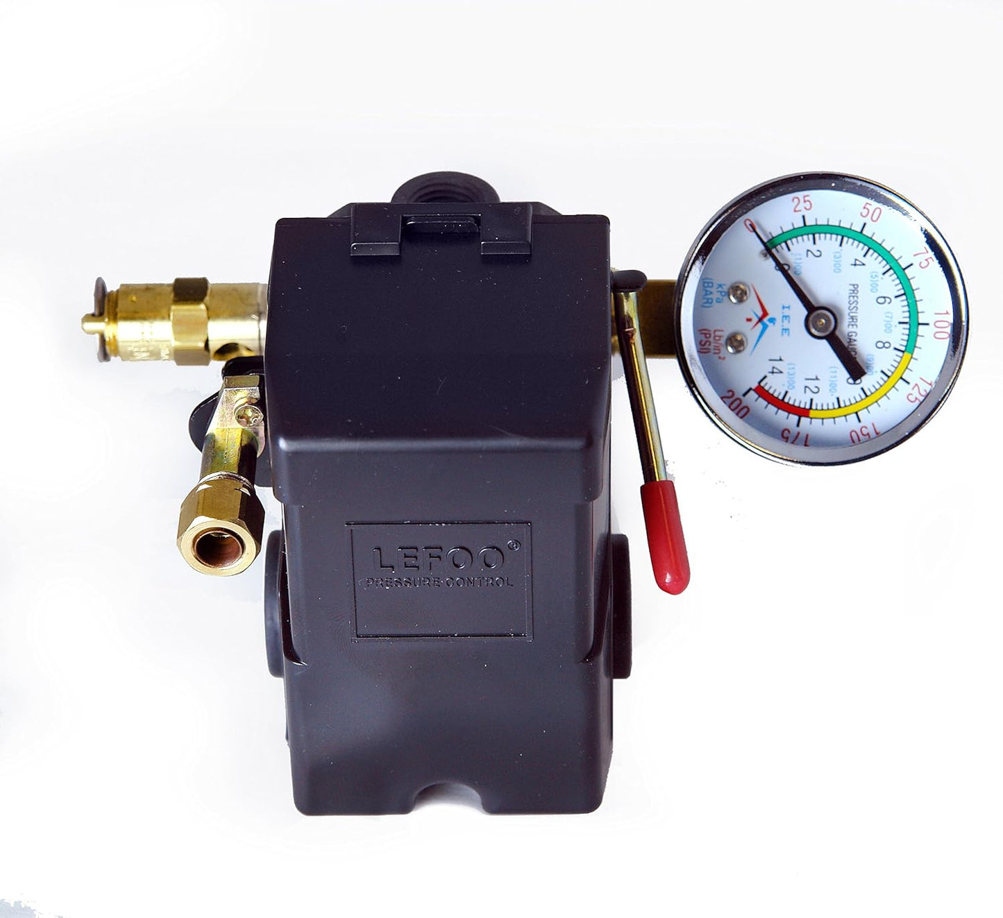 Precision Pressure Control: Air Compressor Switch w/ Gauge & Pop Off Valve