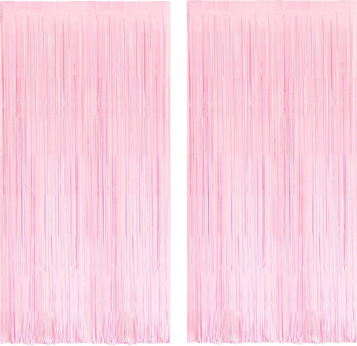 Pink Foil Fringe Curtains - 2 Pack Party Essentials