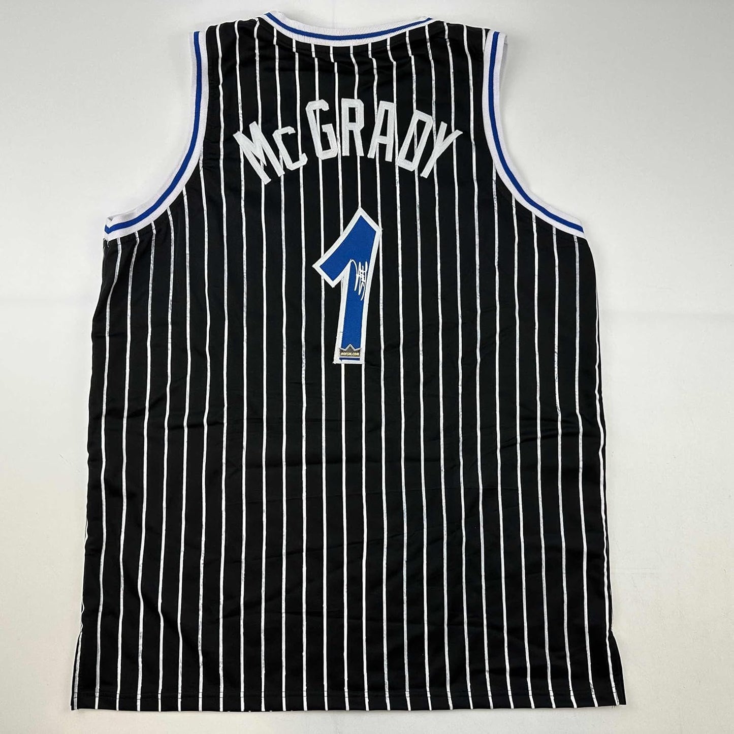 Facsimile Autographed Tracy McGrady Orlando Black Jersey XL