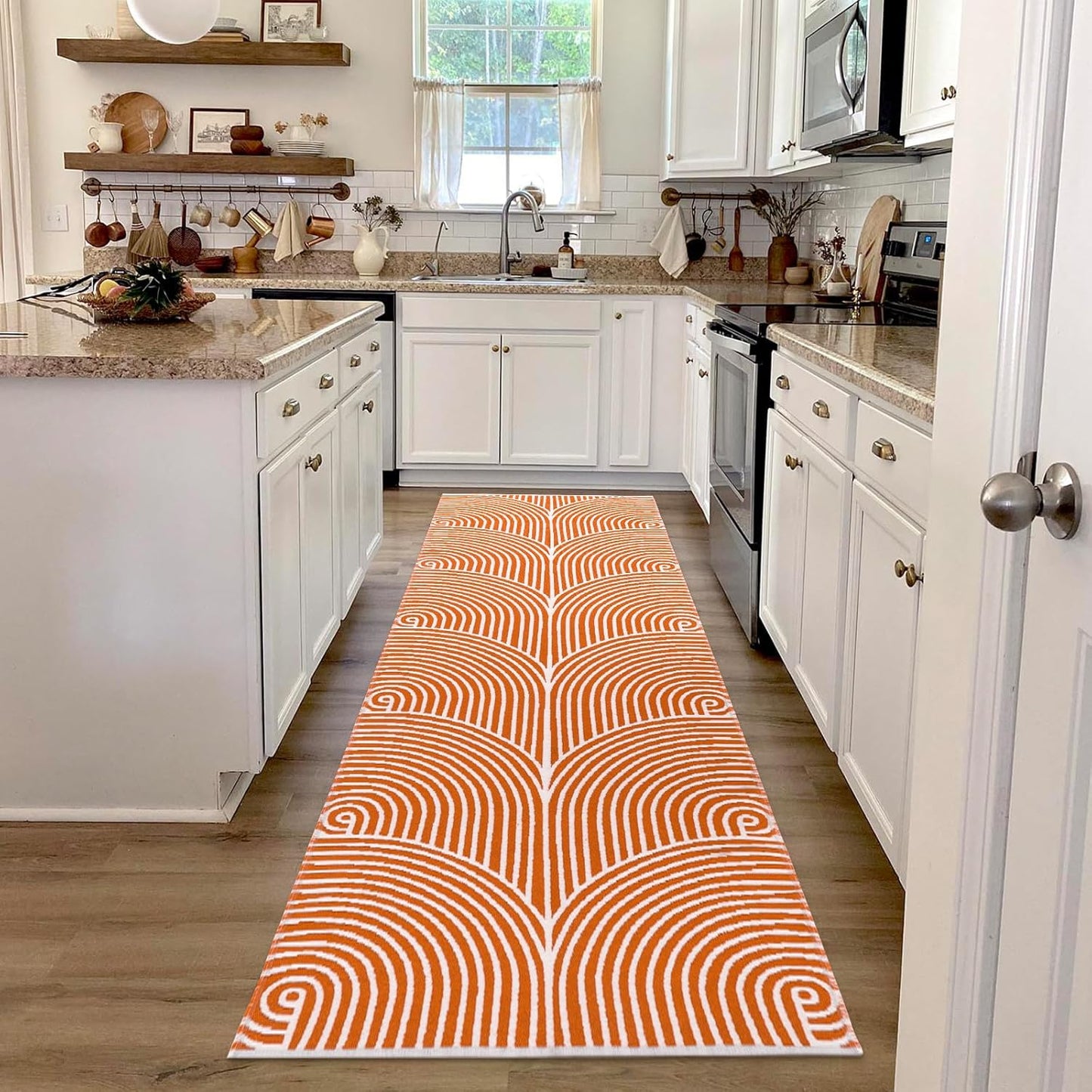 Tiffasea Hallway Runner Rug 2.6ftx8ft for Indoor and Outdoor Use