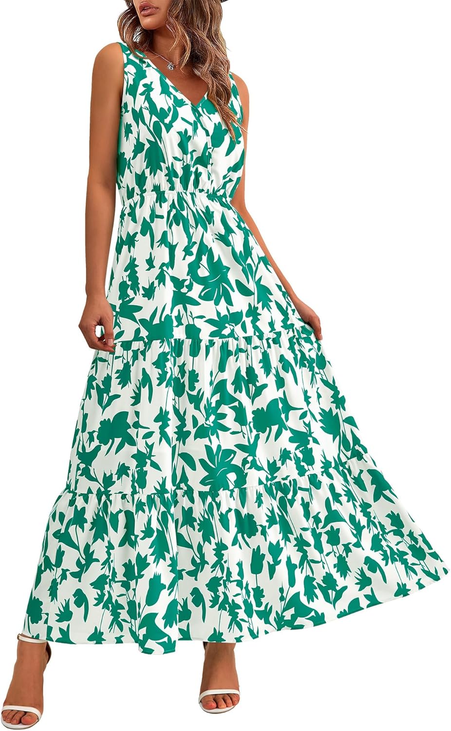 BTFBM Women Summer Dresses Casual Maxi Floral Long Dress