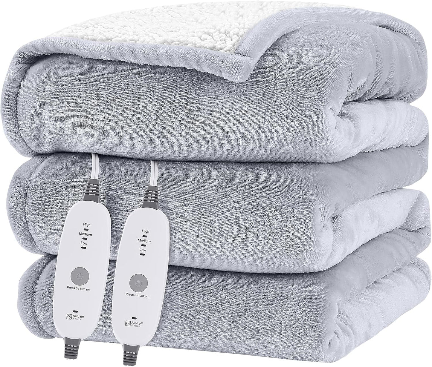 HYLEORY Heated Electric Blanket Queen for Ultimate Comfort