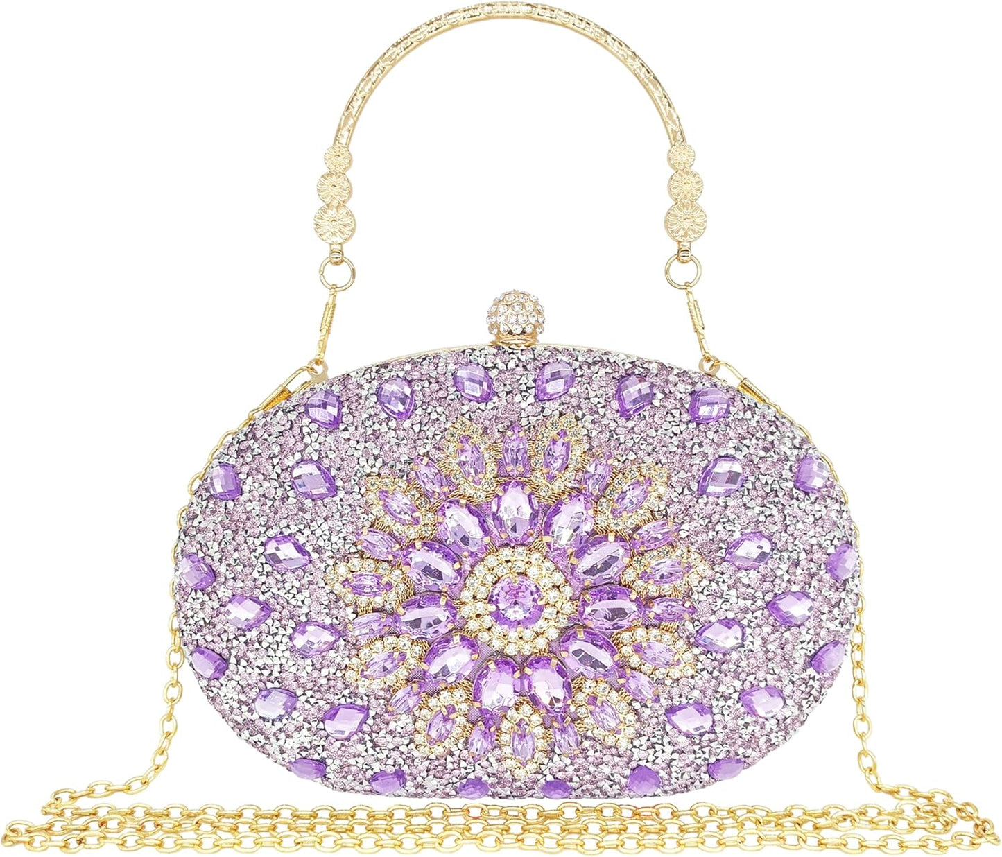 Rhinestone Clutch Purses for Women Evening Wedding Formal Bag
