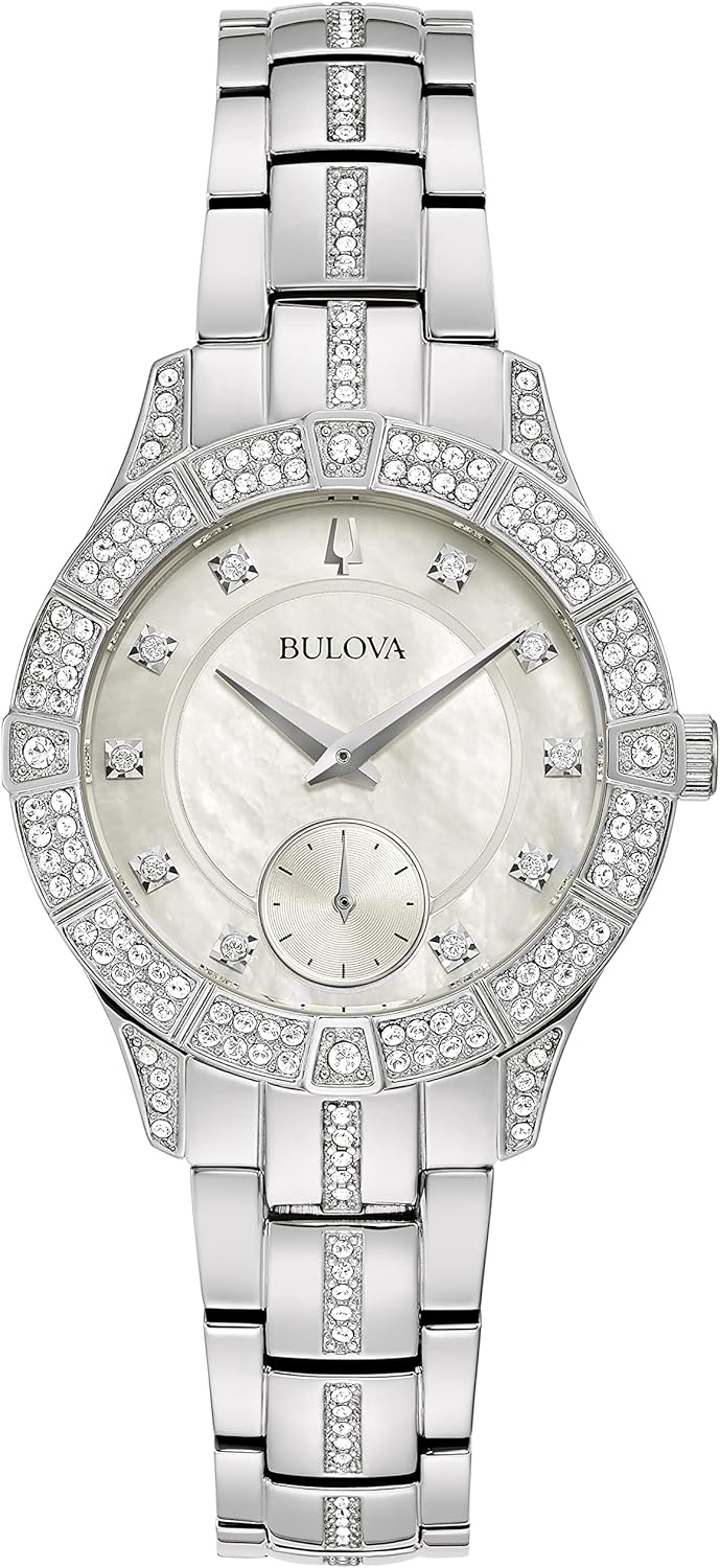 Bulova Crystal Phantom Watch - Elegant Small Seconds
