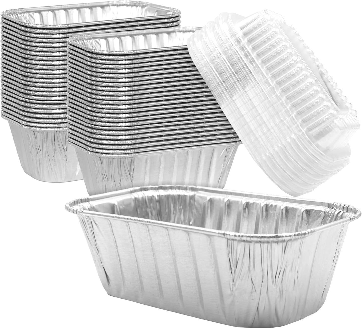 Chef-Grade Thick 6x3.75in Disposable Bakeable Loaf Pans
