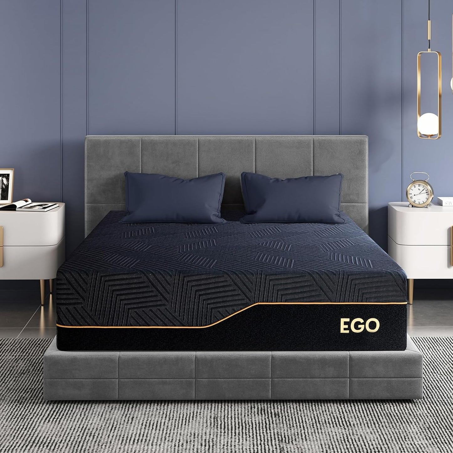 EGOHOME 14 Inch Queen Memory Foam Mattress for Back Pain Relief