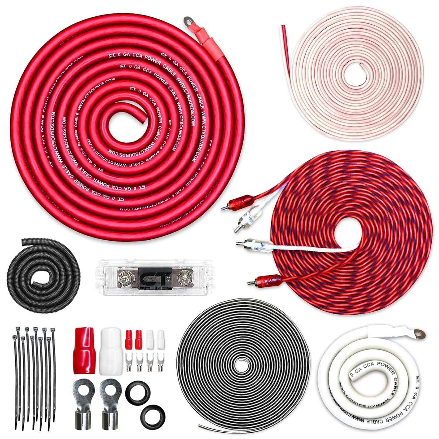 CT Sounds 1/0 Gauge CCA Complete Amp Wiring Install Kit Review