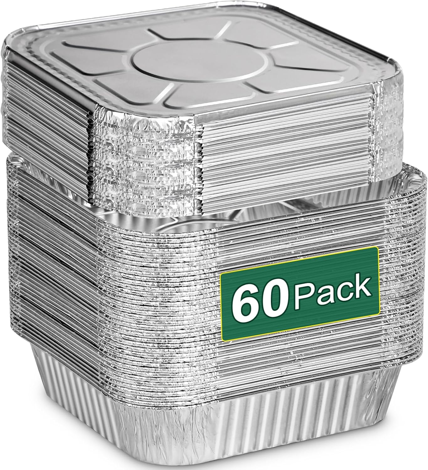 8x8 Aluminum Pans with Lids - Perfect for Baking and Cooking