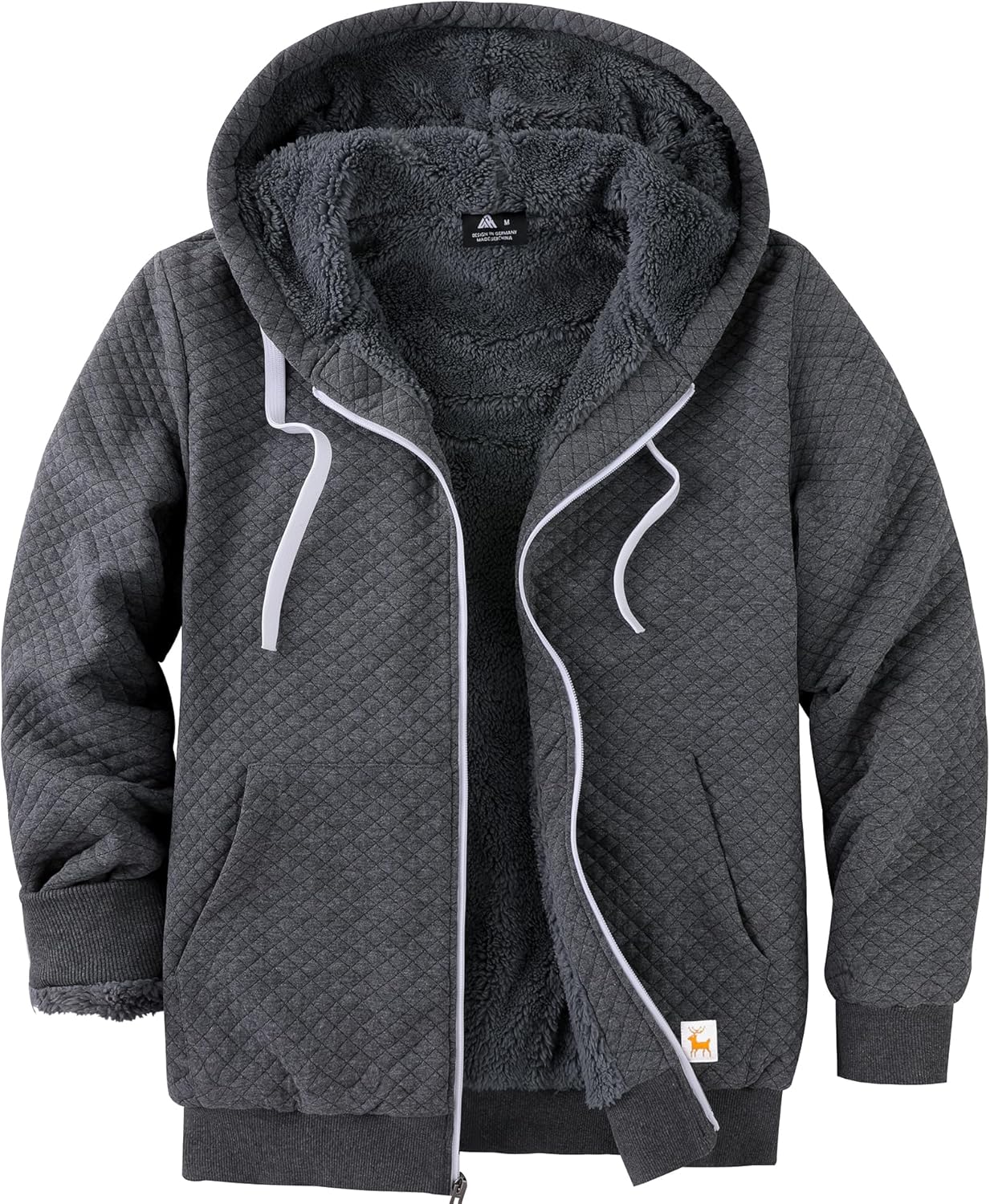 ZITY Men's Zip Up Hoodie Sherpa Lined Heavyweight Jacket Review