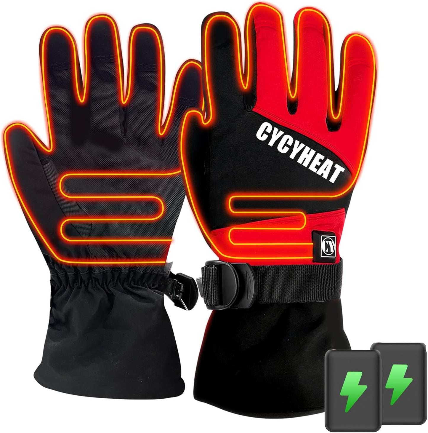 CYCYHEAT Kids Heated Gloves - 3 Heating Levels