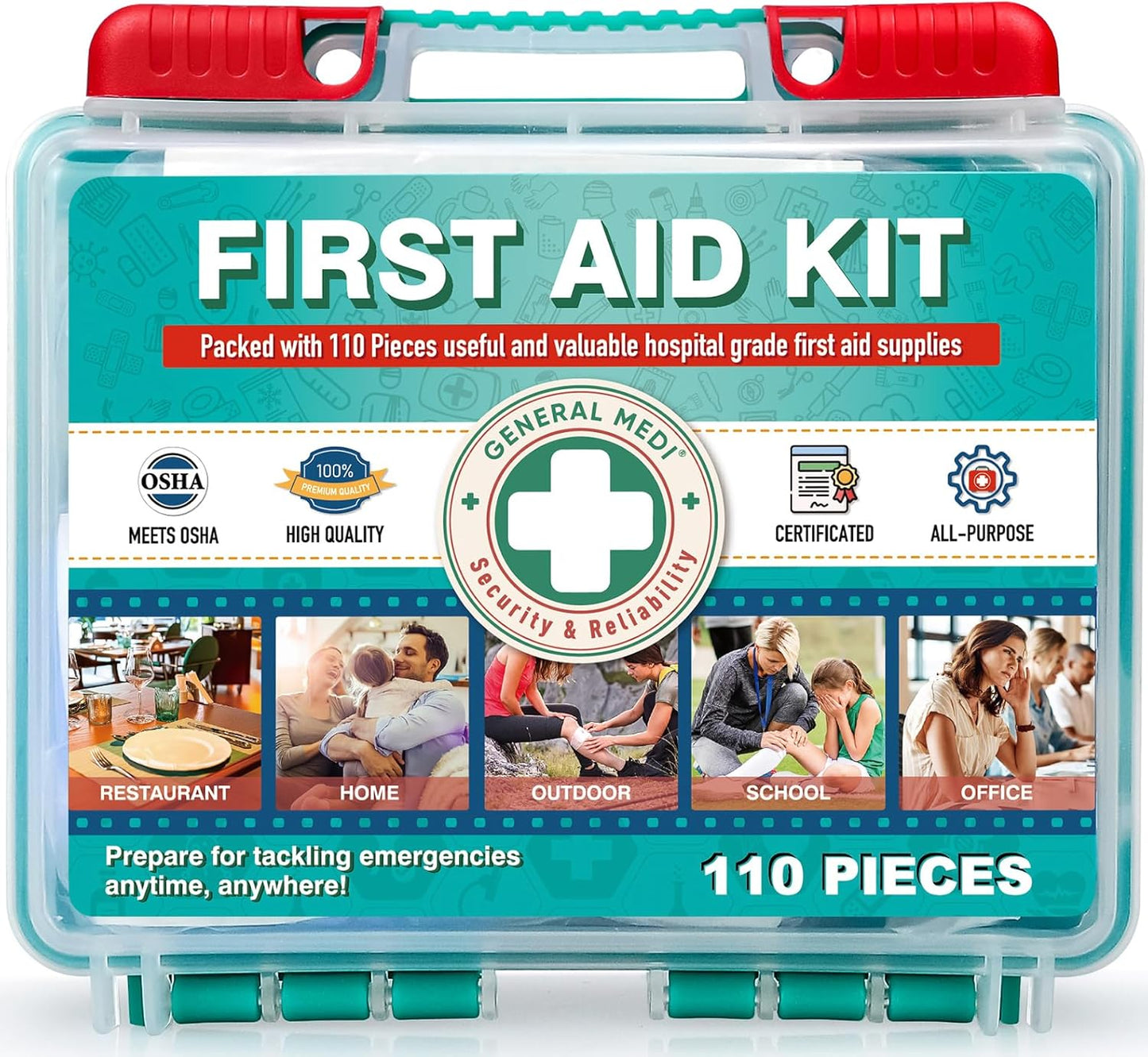 Compact First Aid Kit - Premium Supplies for Any Emergency
