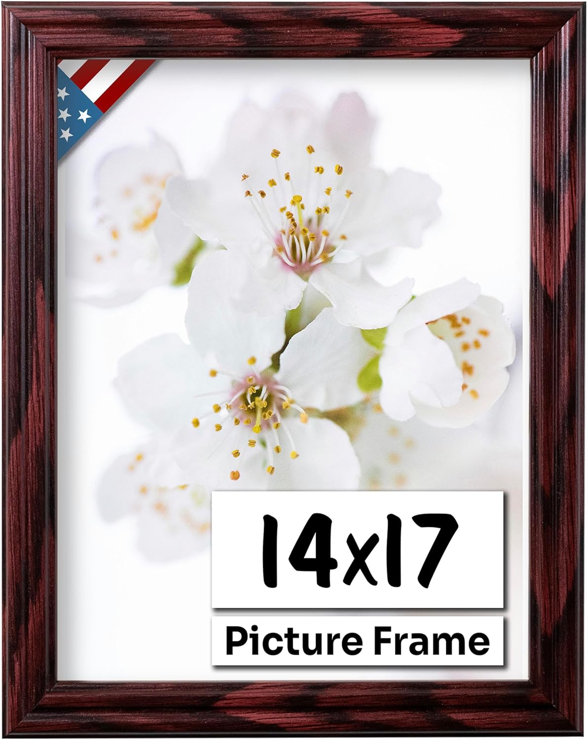Cherry 14x17 Picture Frame - Handmade Solid Wood Frame