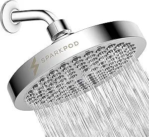 SparkPod Shower Head - High Pressure Rain for Luxurious Bathrooms