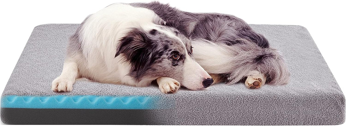 Cooling Dog Bed with Memory Foam for Ultimate Comfort and Support