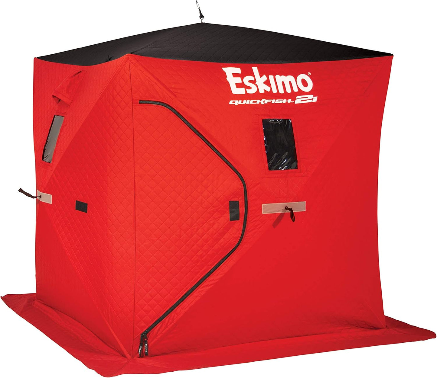 Eskimo 19151 Quickfish 2i Red Ice Fishing Shelter - Insulated & Portable, 25 Sq Ft, 2 Person