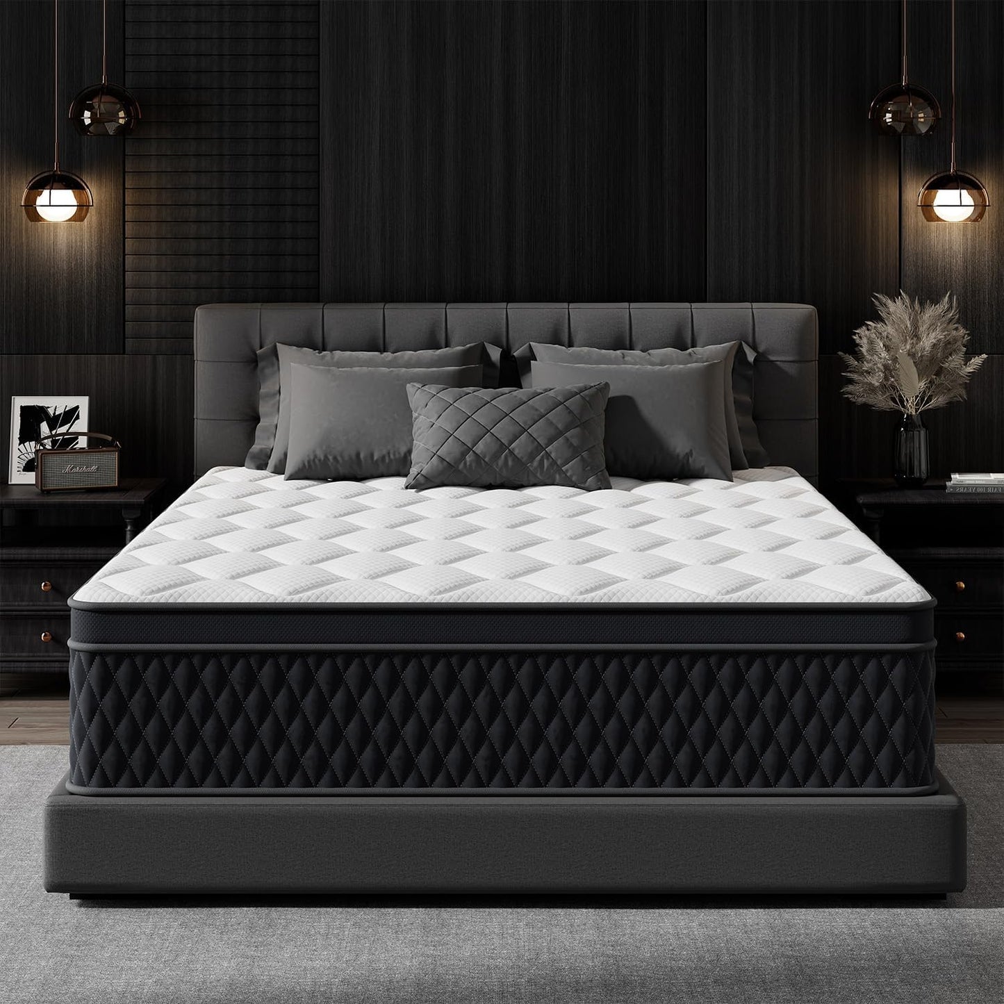 12 Inch Twin Mattress with Memory Foam Hybrid Design for Comfort