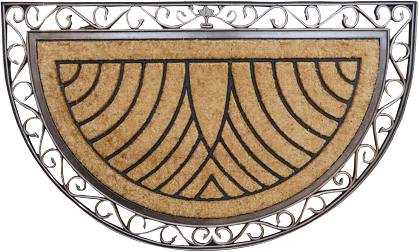 A1HC Natural Coir & Rubber Door Mat for Outdoor Entrance