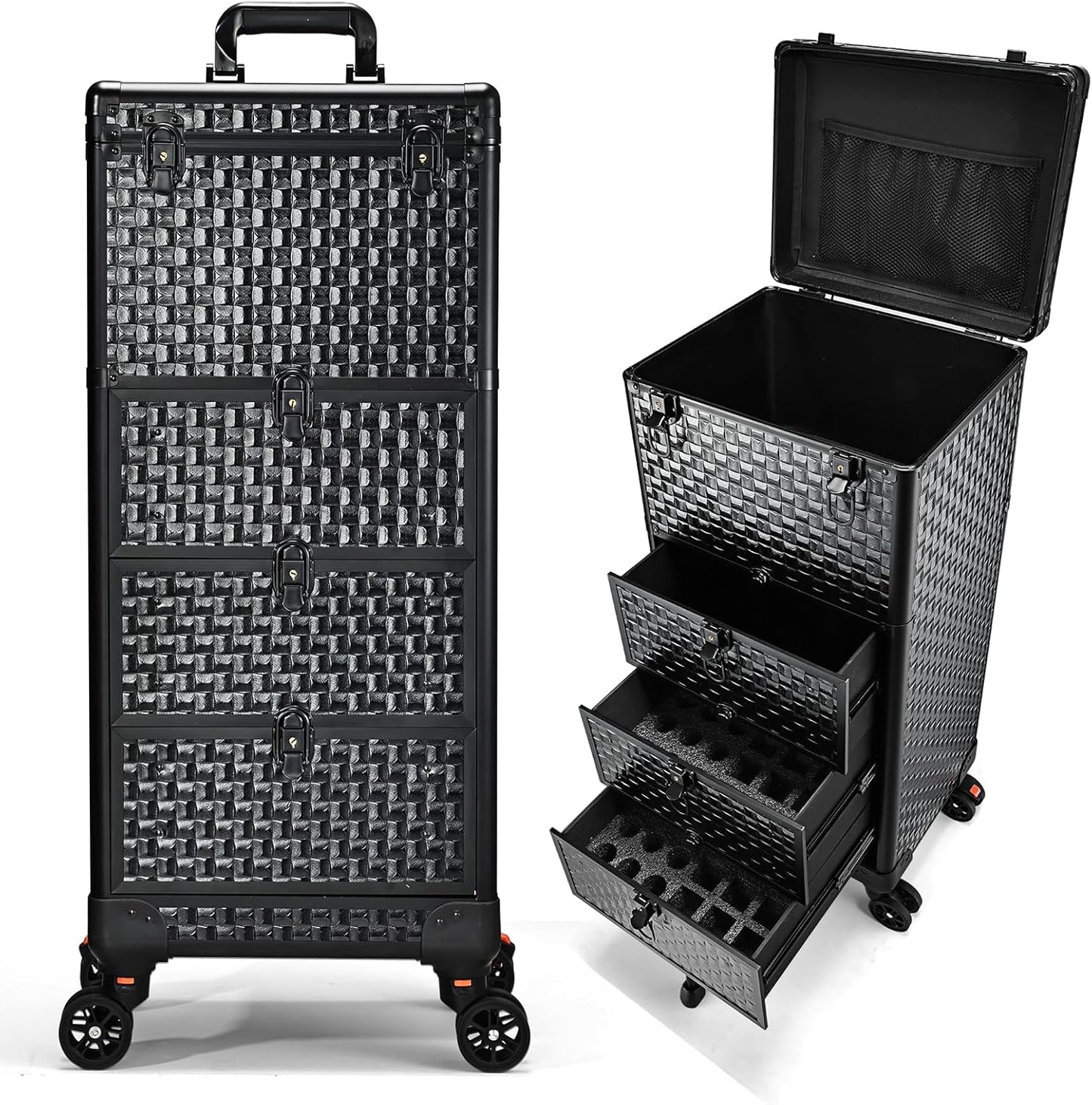 Salon Cart with 3 Drawers for Nail Tech and Makeup Artists