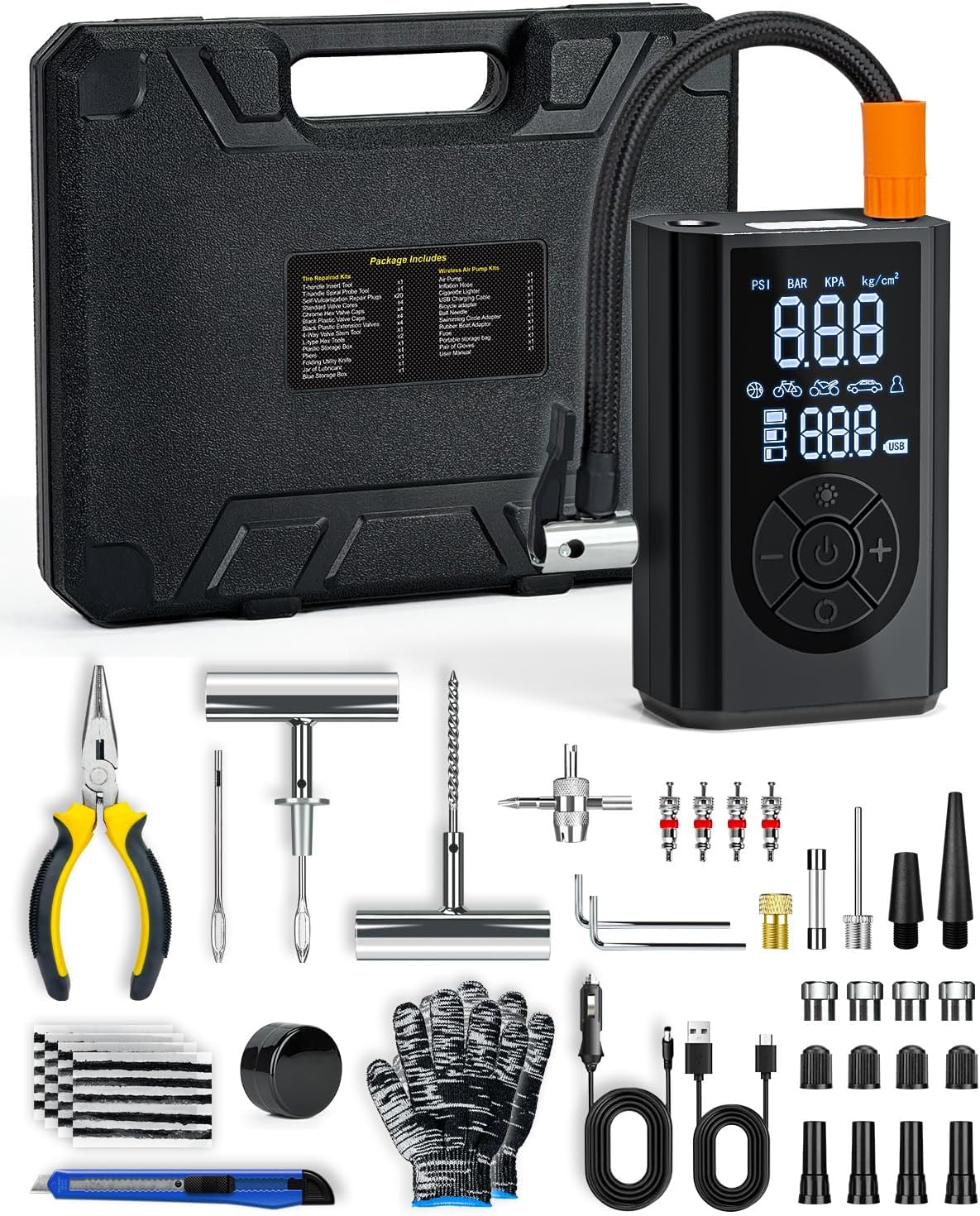 Ultimate Tire Repair Kit & Air Compressor Set - FRIWOLE