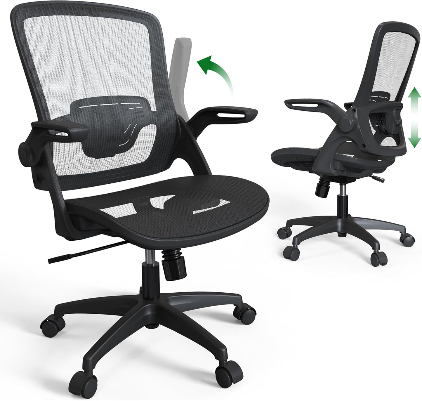 KIZECK Mesh Office Chair: Adjustable Comfort