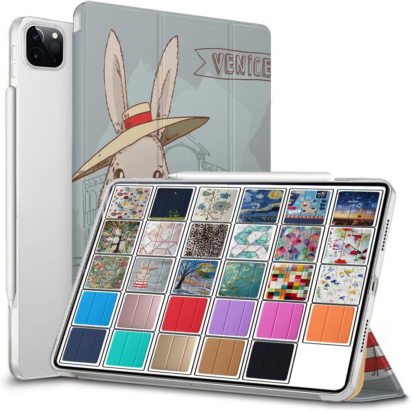 DuraSafe iPad Pro 11 Case - Stylish Bunny Hat Design
