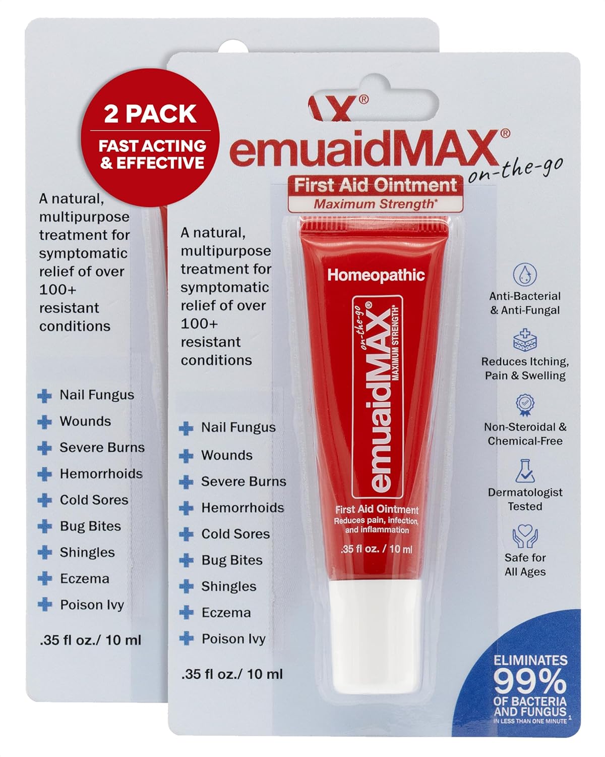 EMUAIDMAX First Aid Ointment for Resistant Skin Conditions