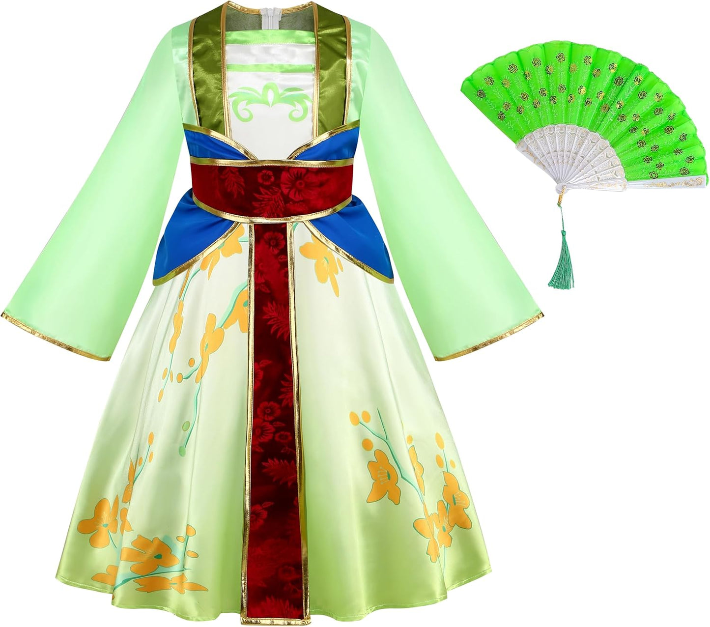 Mulan Costume Dress for Girls - Perfect for Halloween Fun