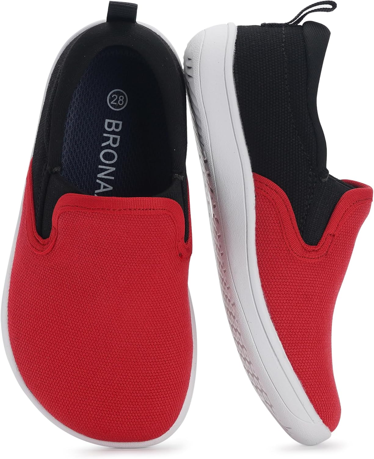 BRONAX X WHITIN Toddler Wide Toe Box Barefoot Shoes for Kids