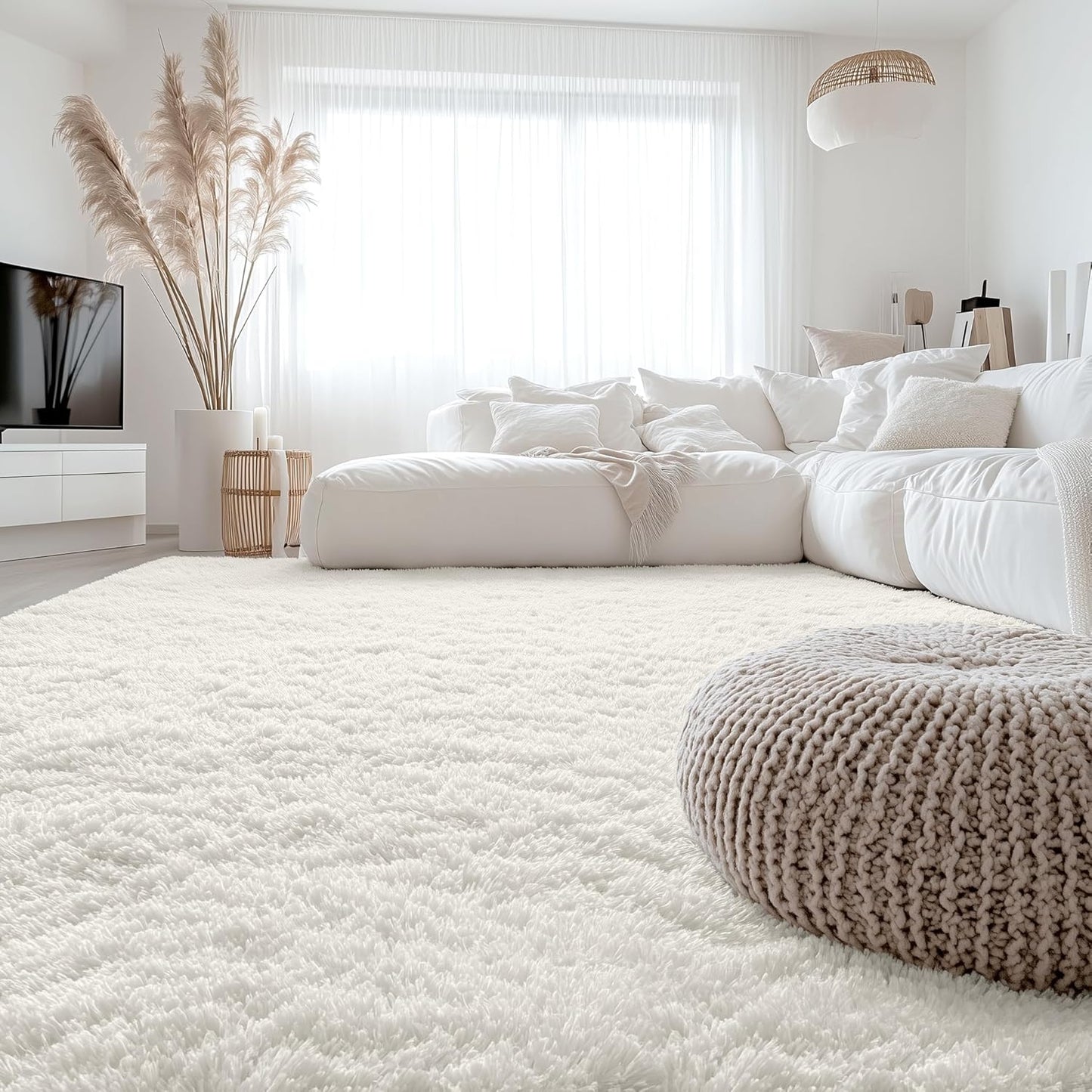 OLANLY 8x10 Machine Washable Area Rug for Living Room Decor