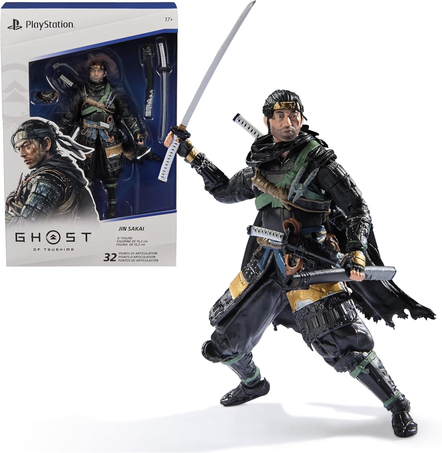 Ghost of Tsushima Jin Sakai Samurai Action Figure for Collectors