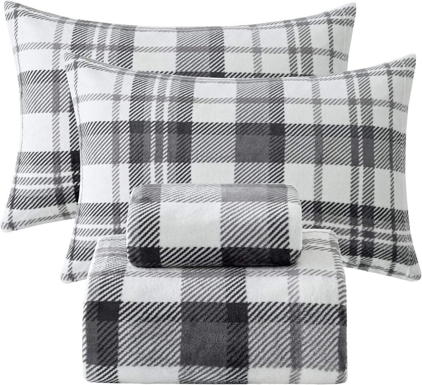 Softan Queen Micro Fleece Sheets Set for Ultimate Comfort