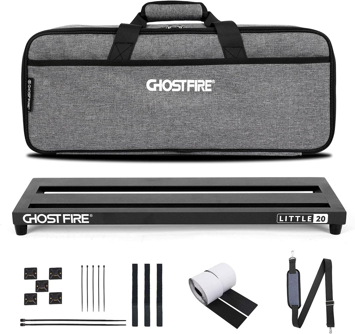 Ghost Fire V-LITTLE 20 Guitar Pedal Board with Carry Bag