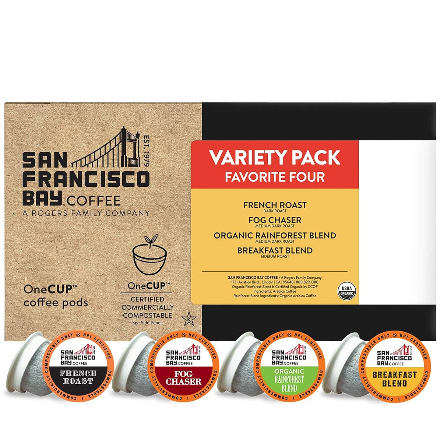 San Francisco Bay Compostable Coffee Pods - Original Variety Pack