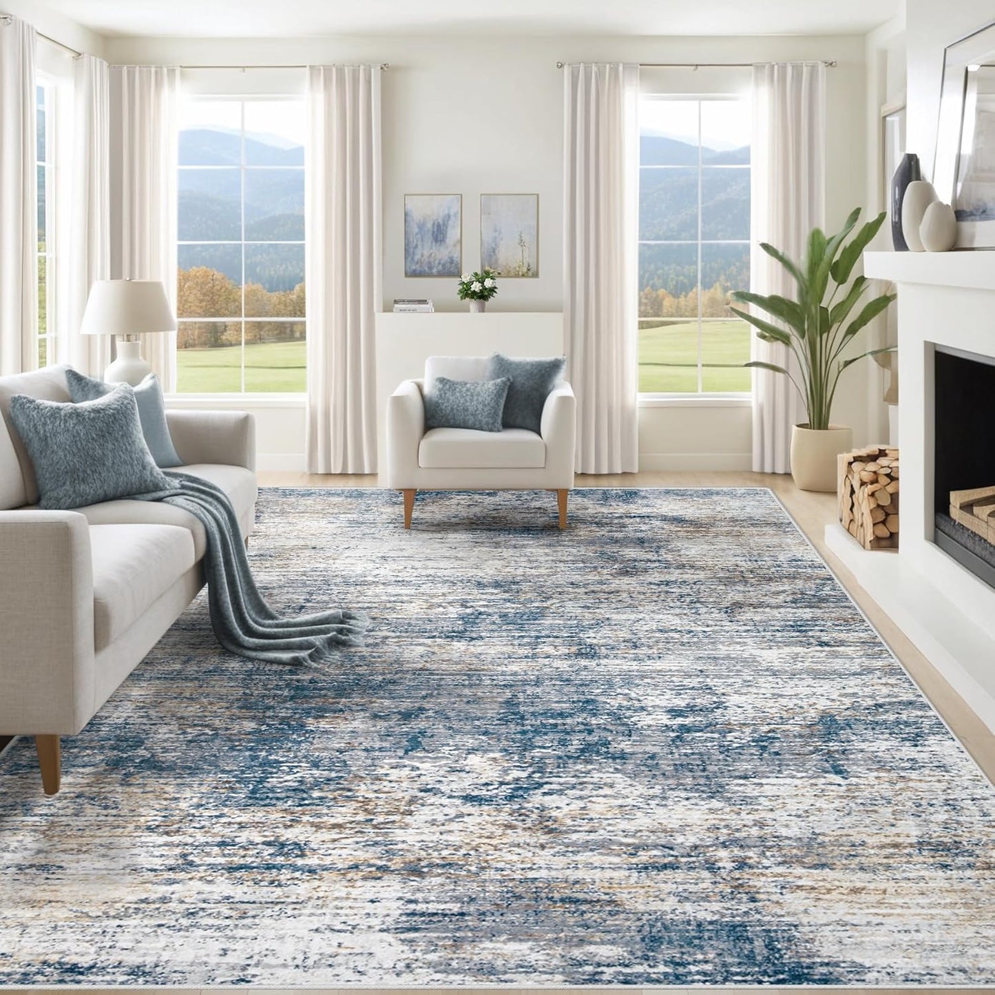 8x10 Area Rugs for Living Room, Soft Non Slip Kids Rug