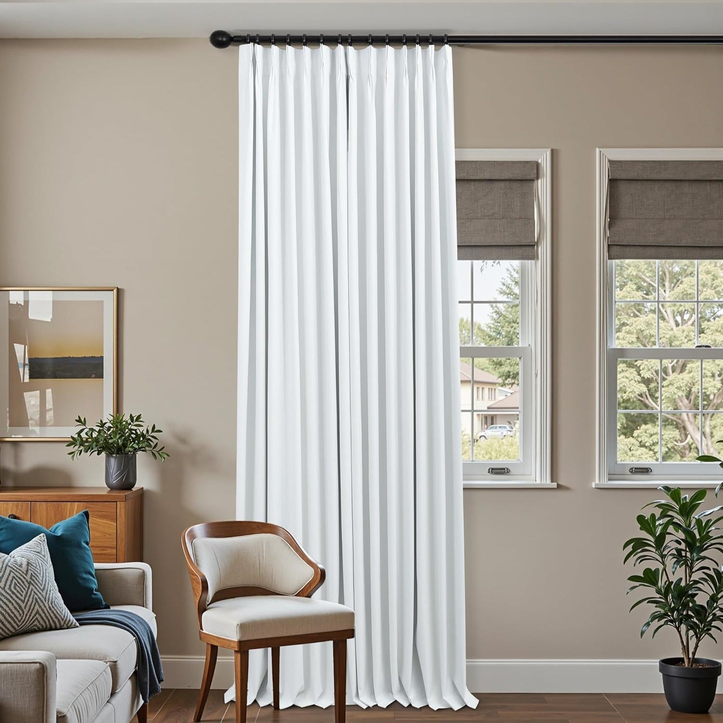 Mrs.Naturall Pinch Pleated Drapes for Modern Organic Homes