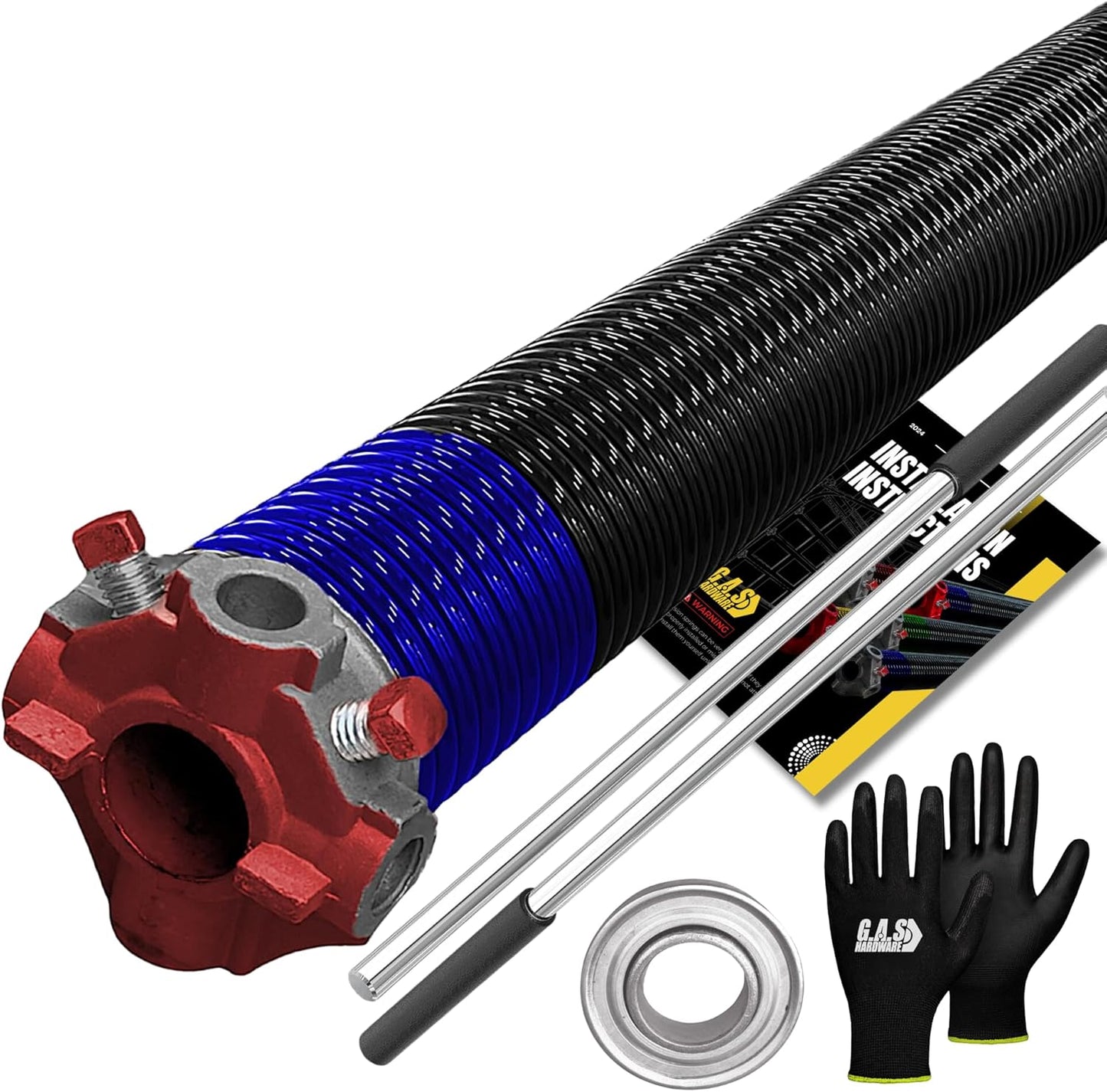 Garage Door Torsion Spring 262x2x36 with Steel Bearing and Tools