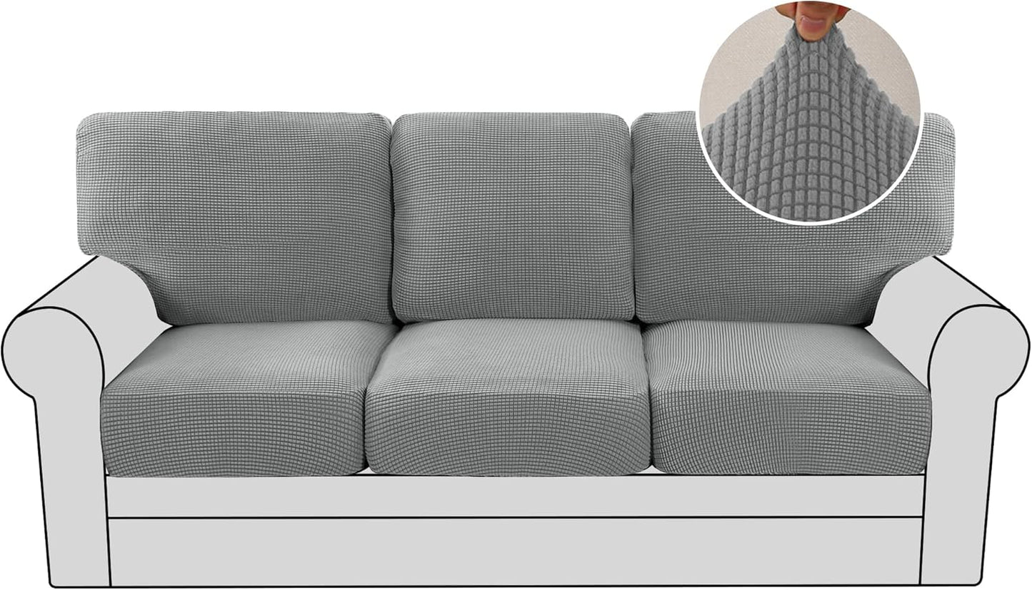 H.VERSAILTEX Multi-Pieces Sofa Slipcovers for 3 Seat Couch