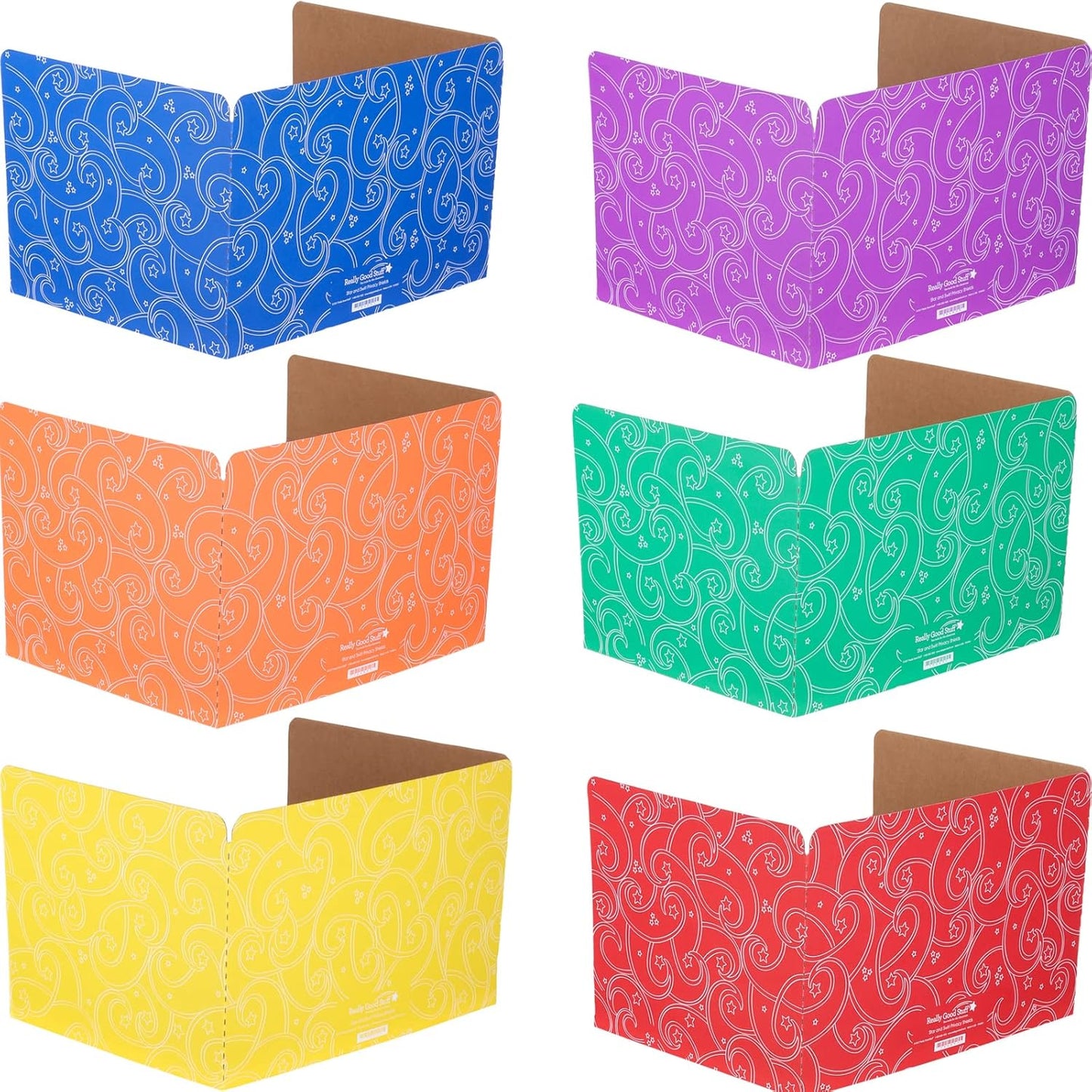 Standard Privacy Shields for Student Desks - Set of 12 Colors