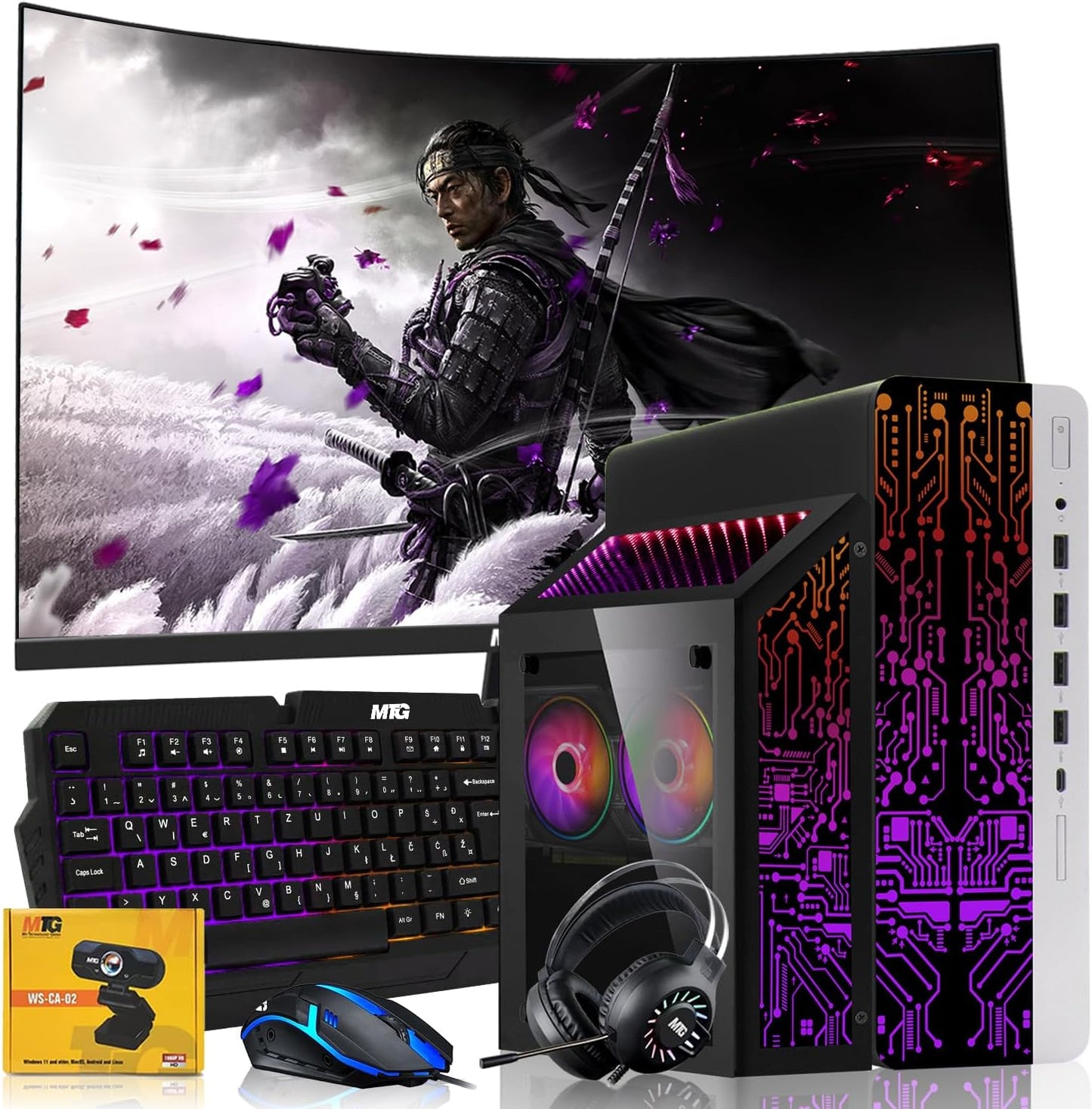 HP G3 Gaming Desktop Bundle: Core i7, RTX 3060, AI Copilot, Win 10 Pro