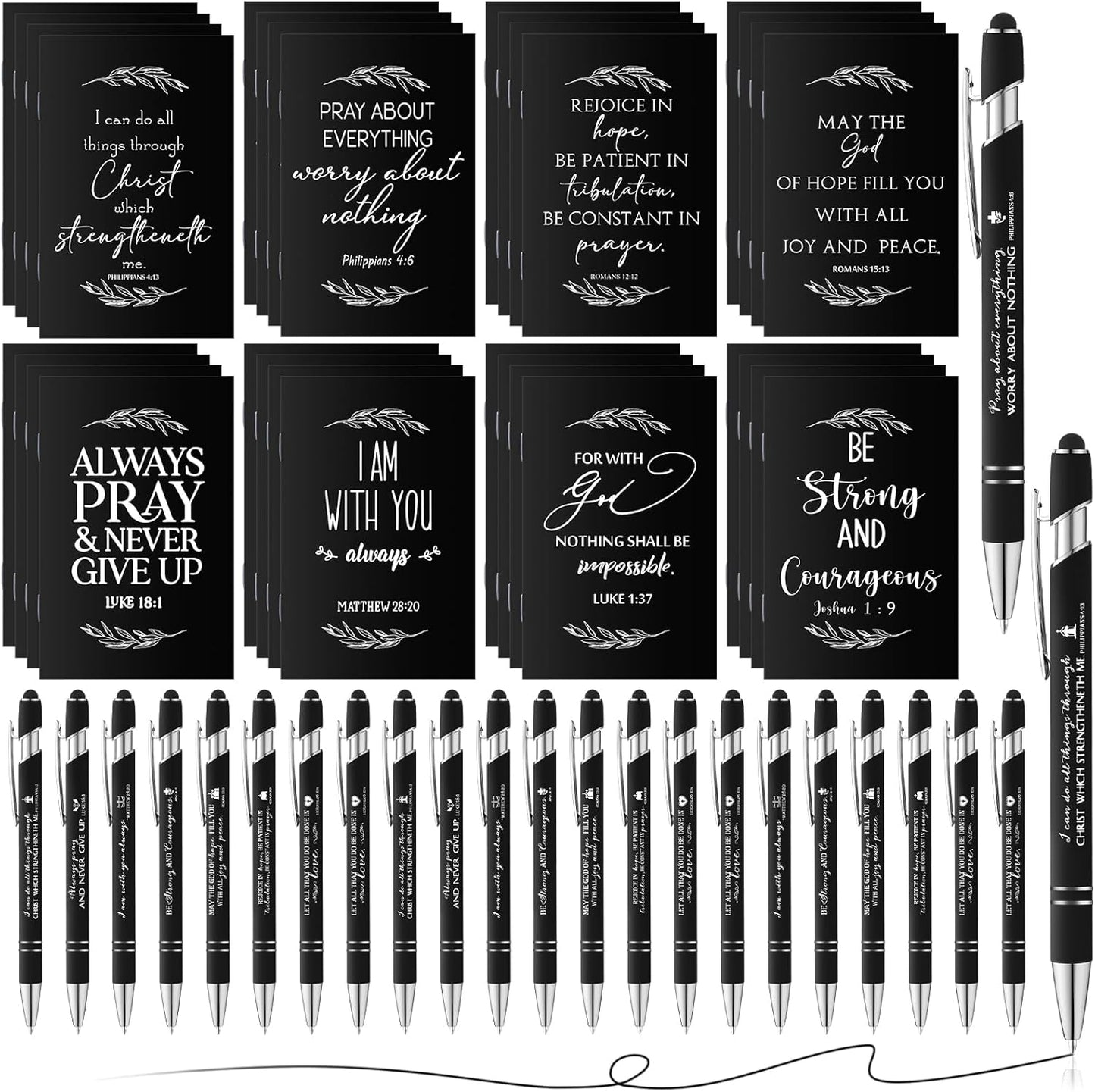 Christian Gifts Set - Inspirational Notepads & Pens!