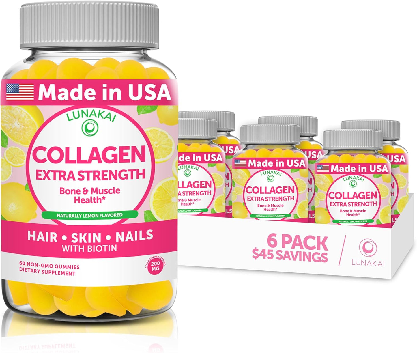 Lunakai Collagen Gummies for Youthful Skin and Joint Health